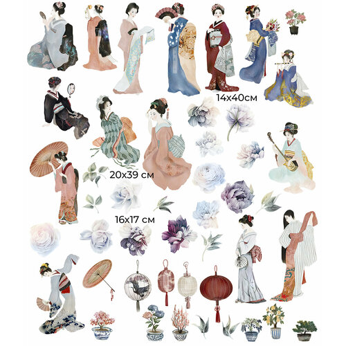 Интерьерная наклейка на стену Geisha