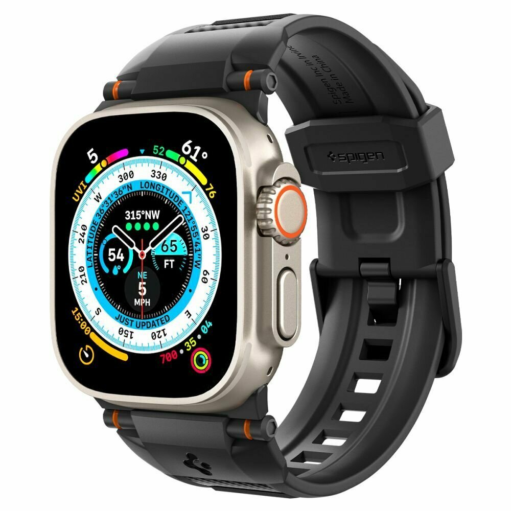 Ремешок Spigen rugged ultra band для apple watch (42 / 44 / 45 / 49 MM) черный