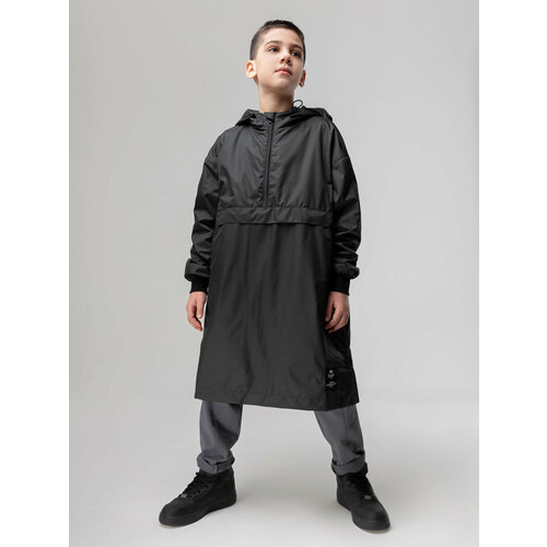 Анорак BODO, размер 158-164, черный комплект одежды bodo размер 158 164 зеленый