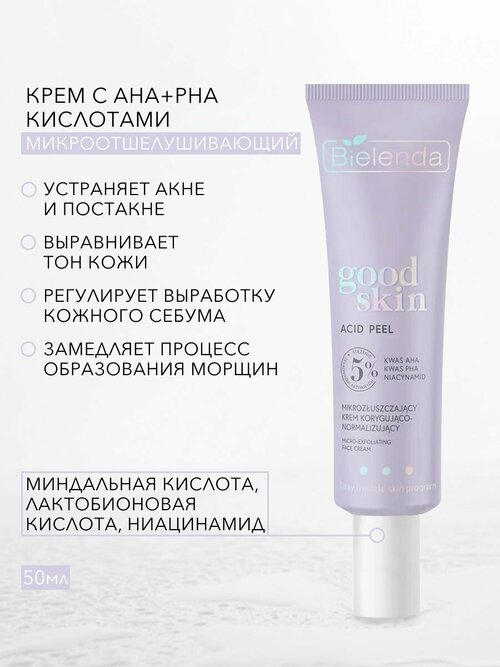 Микроотшелушивающий корректирующий крем с AHA+PHA кислотами