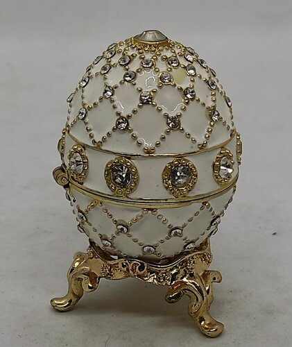 Изображение товара Яйцо Фаберже, сетка со стразами, малая.90893