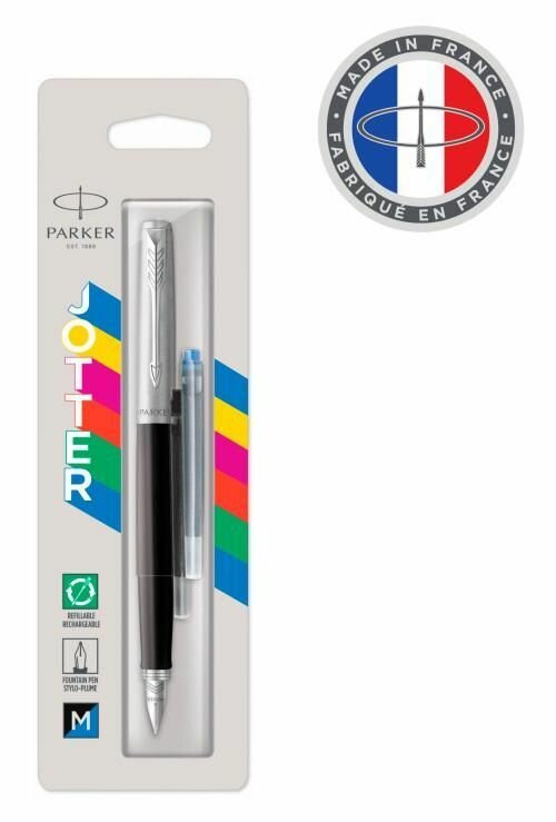 Перьевая ручка PARKER Jotter Original F60 Black CT M блистер (CW2096430)