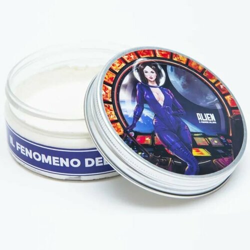 Мыло для бритья IL FENOMENO DELL'ARTE (100гр.) с гелем алоэ вера Alien комбинация восточных и цветочных нот с гурманными акцентами. Мыло Феномено.