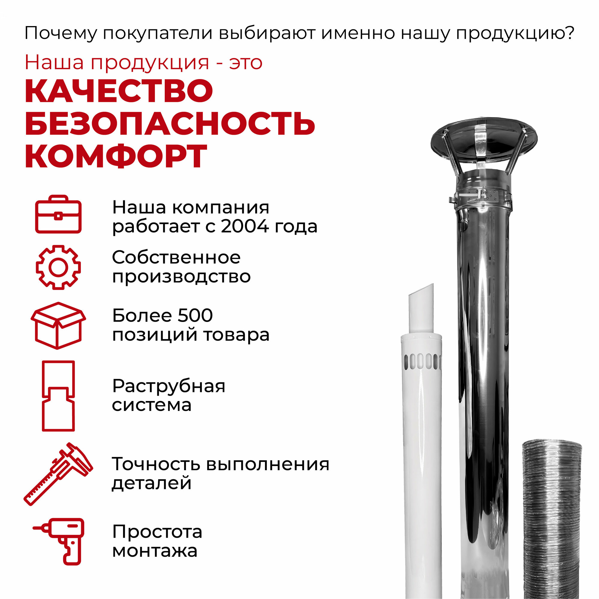 Колено одностенное отвод для дымохода 90 градусов D 110 мм Цинк "Прок" - фотография № 7