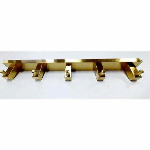 Планка 5 крючков матовое золото DOMINCARE DC8916-5BG