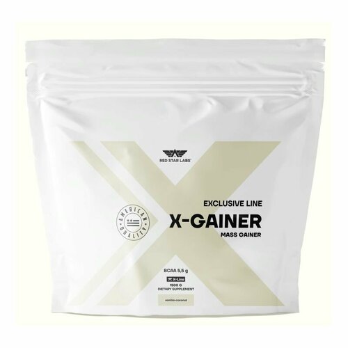 Гейнер для набора массы, 1,5 кг, Red Star Labs X-Gainer, вкус ваниль-кокос
