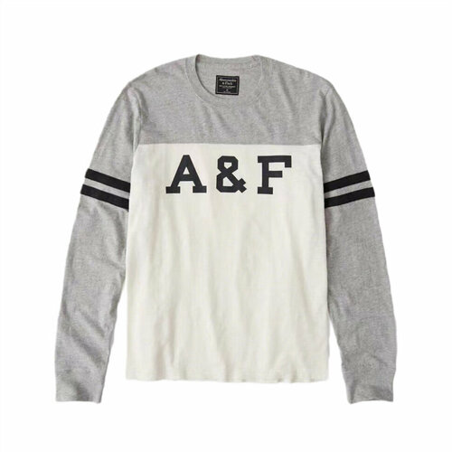 Лонгслив Abercrombie & Fitch, размер M, серый футболка с длинным рукавом abercrombie