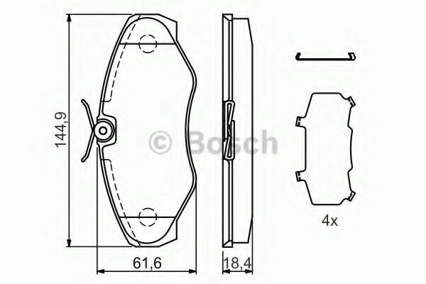 Тормозные колодки Bosch - фото №6
