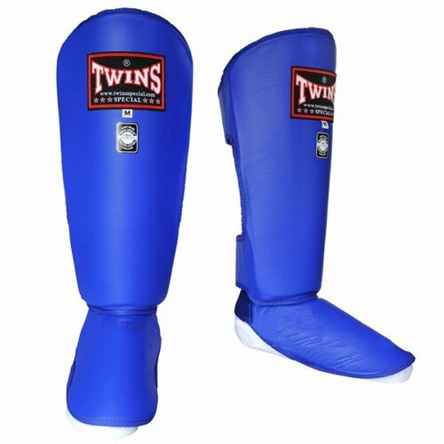 Защита голени Twins sgl2 shin protection синяя (Кожа, Twins, S, 480, 250, 140, Синий) S