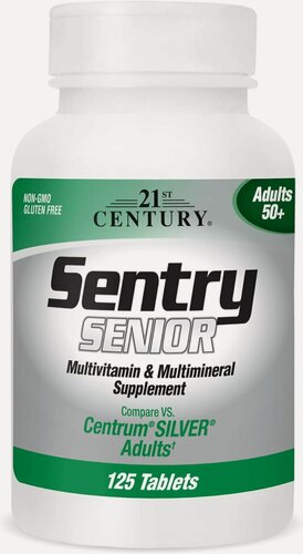 Изображение товара 21st Century Sentry Senior 50+ 125 tablets (комплекс витаминов и минералов для людей 50+)