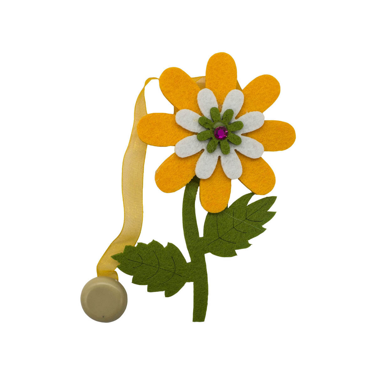 Клипса-магнит из фетра для штор 'цветок' Astra&Craft, 0368-0215, 2 шт (упак), C056/C501
