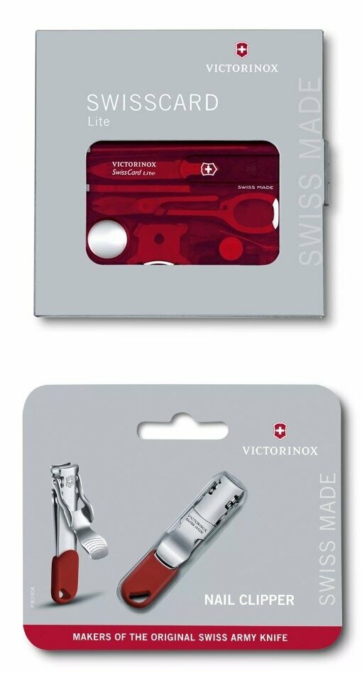Швейцарская карта Swiss Card Classic с кусачками для ногтей Victorinox