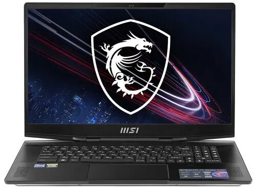 Ноутбук MSI Stealth 17 Studio A13VH-200RU 17.3"Quad HD 2K (2560x1440), IPS, Intel Core i9-13900H, ядра: 6 + 8 х 2.6 ГГц + 1.9 ГГц, RAM 32 ГБ, SSD 1000 ГБ, GeForce RTX 4080 12 ГБ, Win11, черный