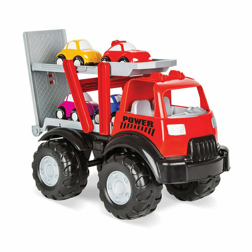 Грузовик Pilsan Power Truck+4 машинки машины happy baby игрушка грузовик станция truck station