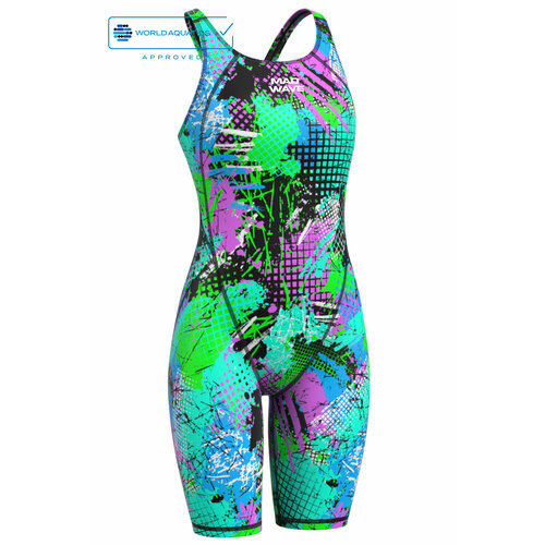 фото Женский стартовый костюм с открытой спиной revolution s5 mad wave