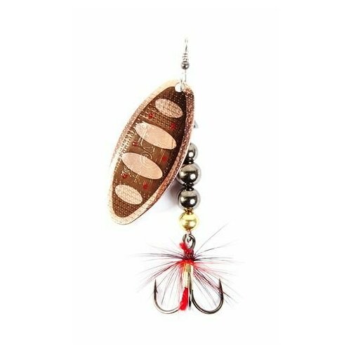 Блесна вращающаяся Mepps COMET BLACK FURY AG/JN № 2, вес 4.5гр