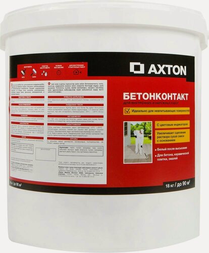 Изображение товара Акстон бетонконтакт для внутренних и наружных работ (18кг)