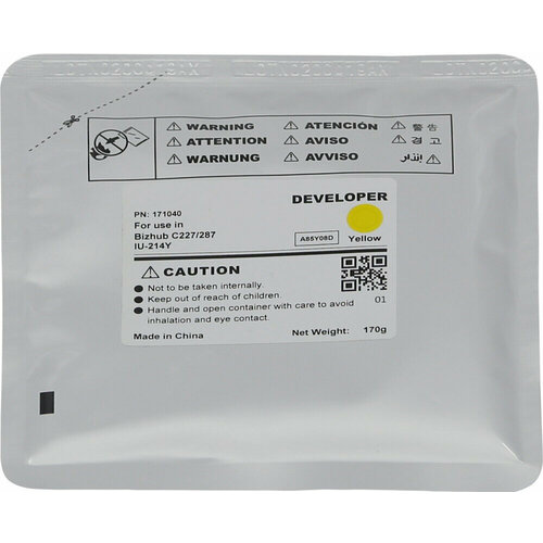 Девелопер IU-214Y для KONICA MINOLTA Bizhub C227C287 CET Yellow 170г 90000 стр CET171040 5430₽