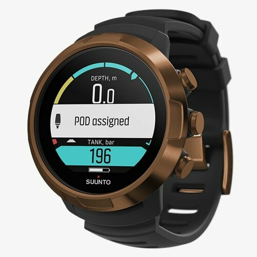 Suunto Компьютер для погружений Suunto D5 Black Lime, черные с безелем медного цвета