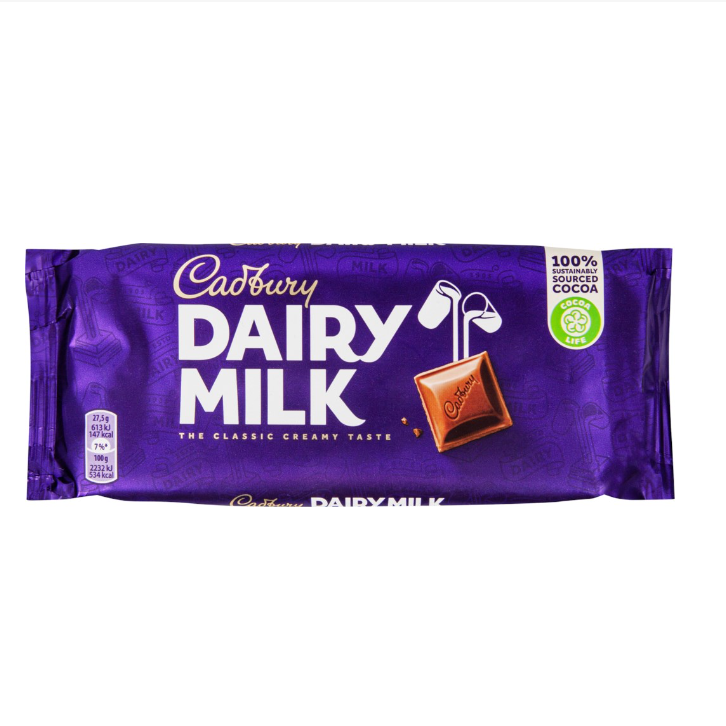 Молочный шоколад Cadbury 110 г - 1 шт