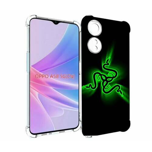 Чехол MyPads Razer для OPPO A58 задняя-панель-накладка-бампер чехол mypads million dollar business morgenshtern для oppo a58 задняя панель накладка бампер