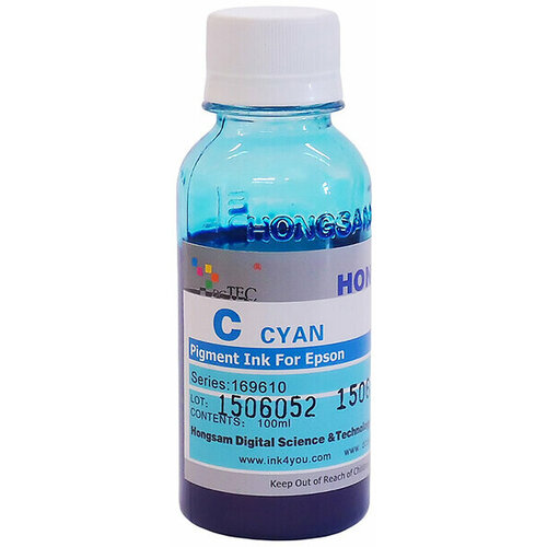 Чернила DCTec пигментные Epson R2000 Cyan (голубой) 100 мл