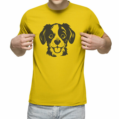 Футболка Us Basic, размер M, желтый мужская футболка верный друг s зеленый