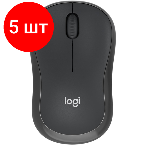 Комплект 5 штук Мышь компьютерная Logitech M240 Bluetooth - GRAPHITE - SILENT 1853100₽