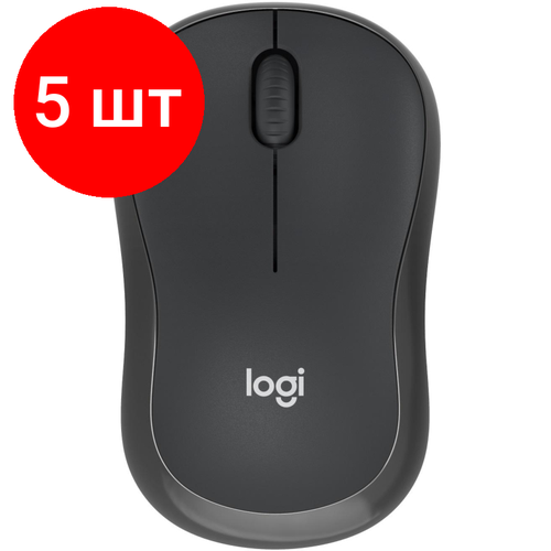 Комплект 5 штук, Мышь компьютерная Logitech M240 Bluetooth - GRAPHITE - SILENT мышь беспроводная logitech m220 silent graphite