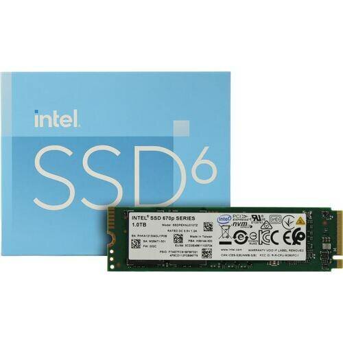 SSD накопитель INTEL 670P SSDPEKNU010TZX1 1ТБ, M.2 2280, PCI-E x4, NVMe [ssdpeknu010tzx1 99a39p] - фото №18