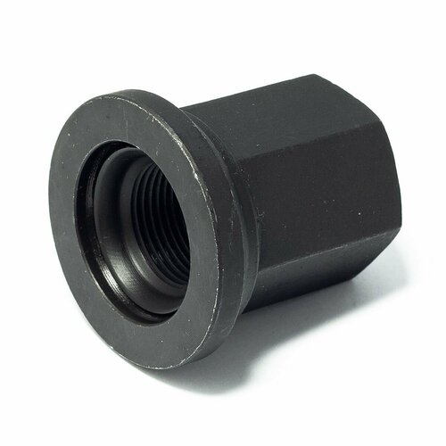 Гайка колесная М22*1,5 (47, ключ 32, п/шайба, закр, черный фосфат) (крепкий орешек)(уп. 12 шт)