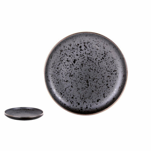 Тарелка NUOVA CASA Elite black 18см десертная фарфор