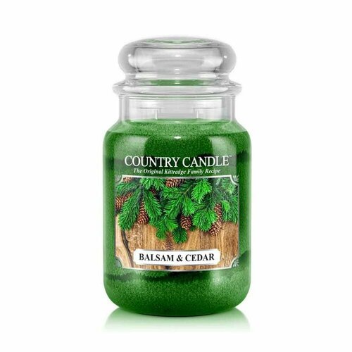 Country Candle/ Свеча большая Пихта и кедр / Balsam & Cedar 652гр.110-150 часов