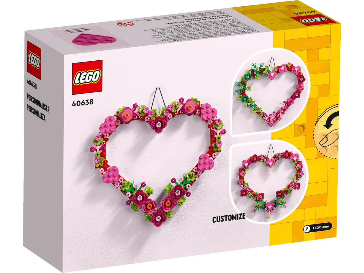 Конструктор LEGO 40638 Heart Ornament Украшение Сердце 254 детали — фото 1