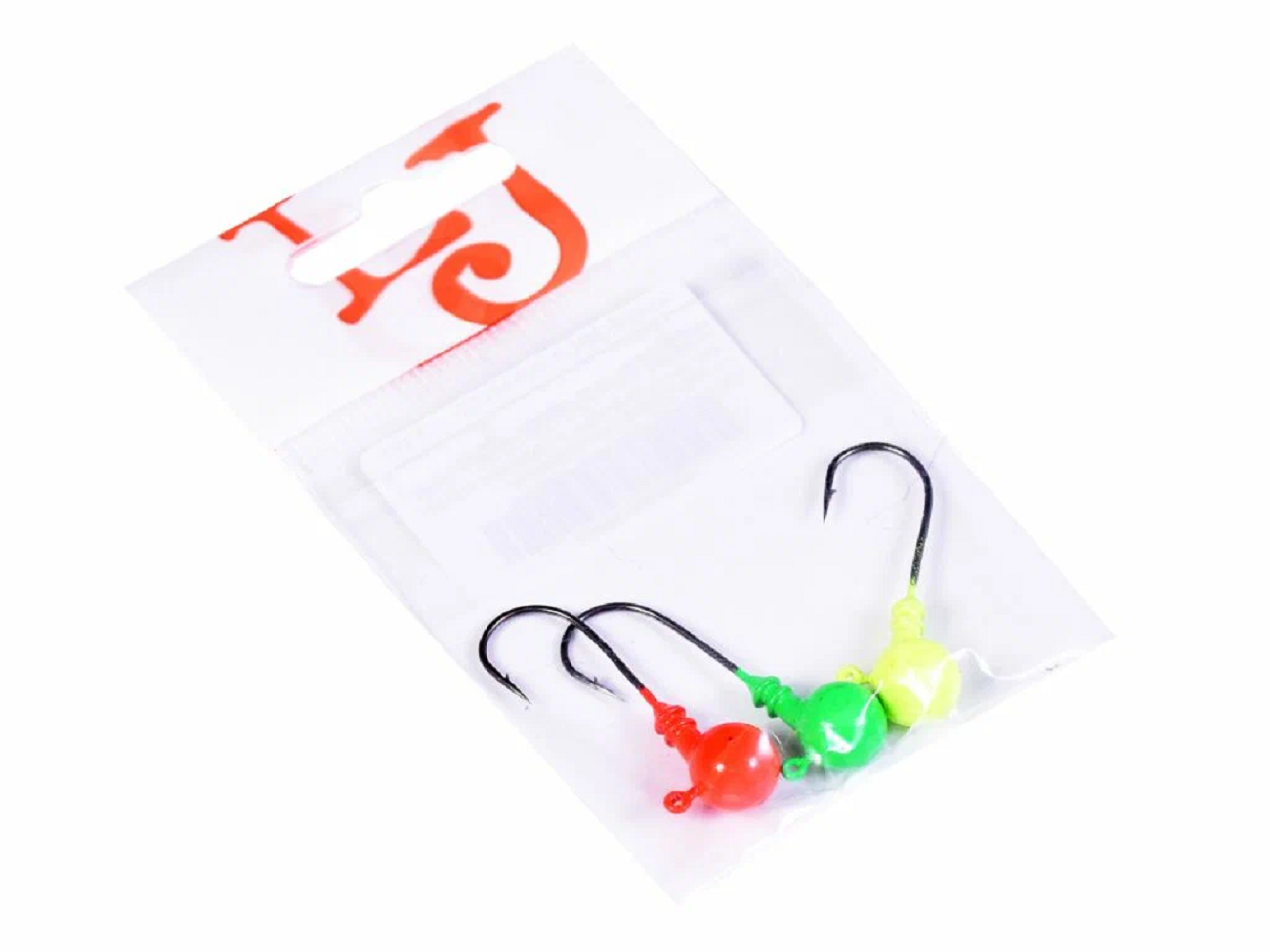 Джиг-головки Lucky John Ball RGY №1/0 MIX1 вес 6 г в наборе 3 шт