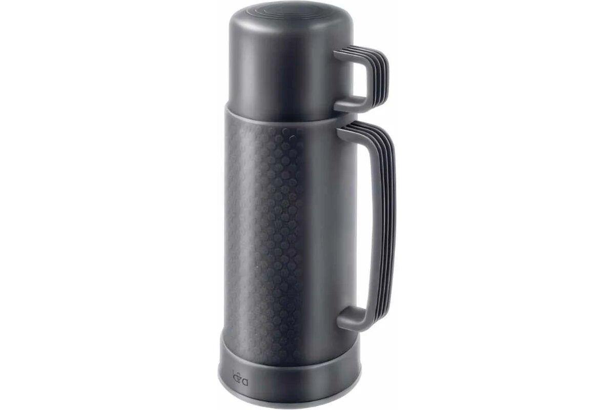 Lara Термос 1000 мл, стеклянная колба, долгое сохранение, кружка LR04-82