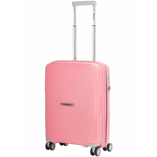 Чемодан Robinzon Santorini Plus 2.0, 37 л, розовый