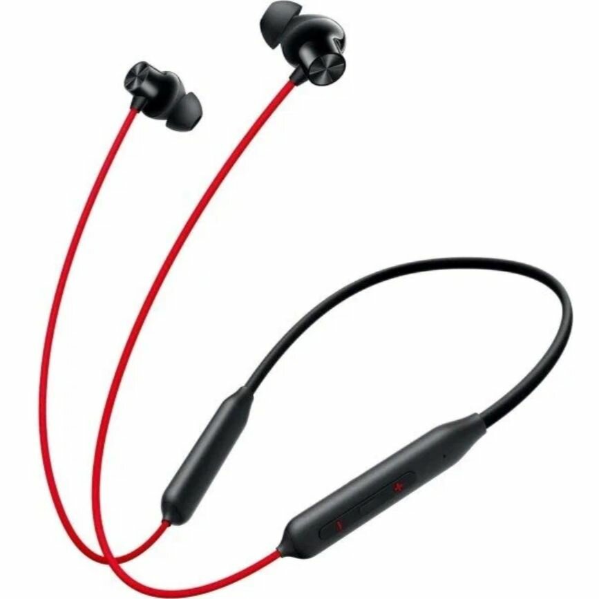 Беспроводные наушники Bluetooth OnePlus Bullets Wireless Z2, (Acoustic Red) красные — фото 1