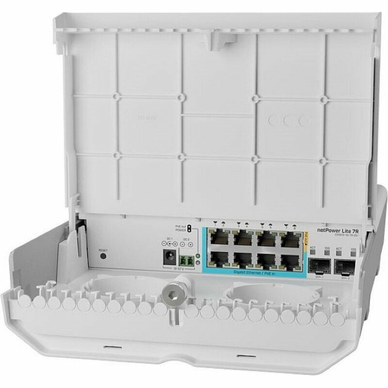 Коммутатор MikroTik netPower Lite 7R (CSS610-1GI-7R-2S+OUT) уличный, 2088989