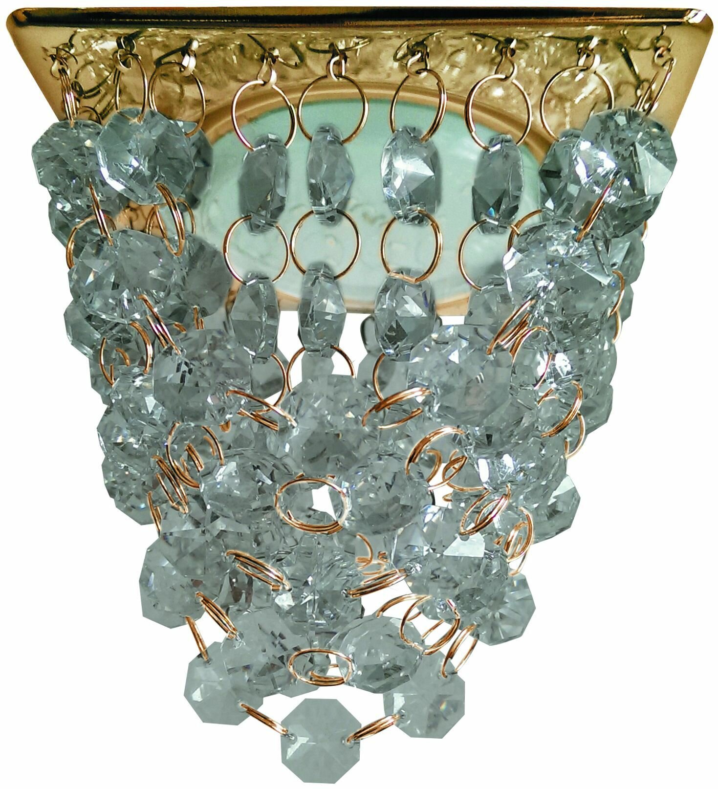 Ecola Светильник встраиваемый GX53 H4 5358 Glass Квадрат 