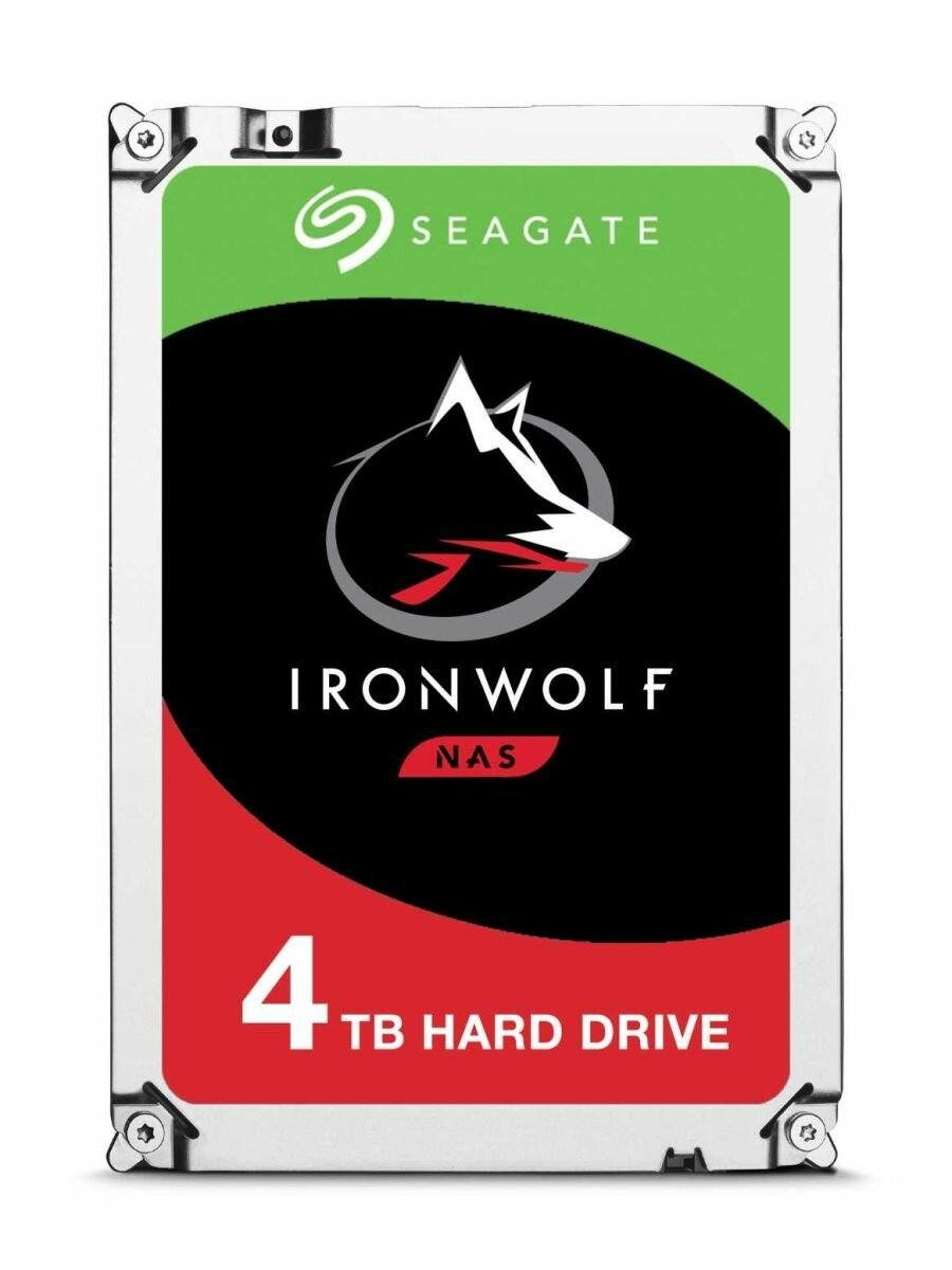 Жесткий диск Seagate "IronWolf", 4ТБ, 5900rpm, SATA 6 Gb/s