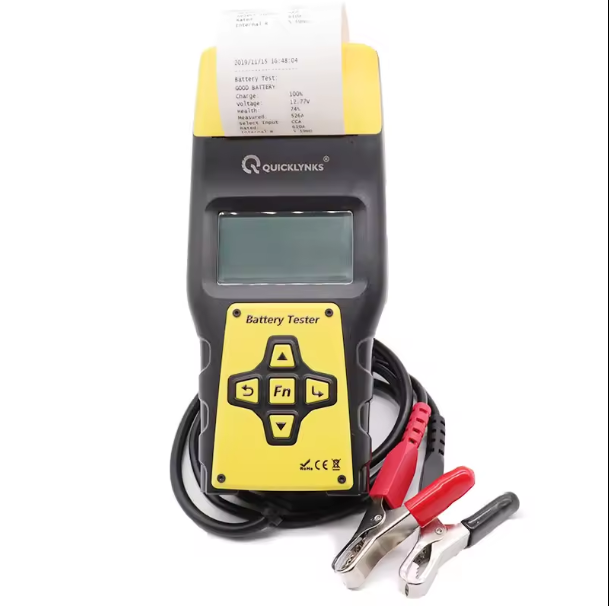PSBA1000 12V 24V Automotive Battery Load Tester 100-2000 CCA Load Test Engine Analyzer Built-in Printer Factory Direct Sales Precise Testing Quality Stable, 2.3inTFT Automotive Alternator Test Charging Start System Test Universal Battery Diagnosis for Cars