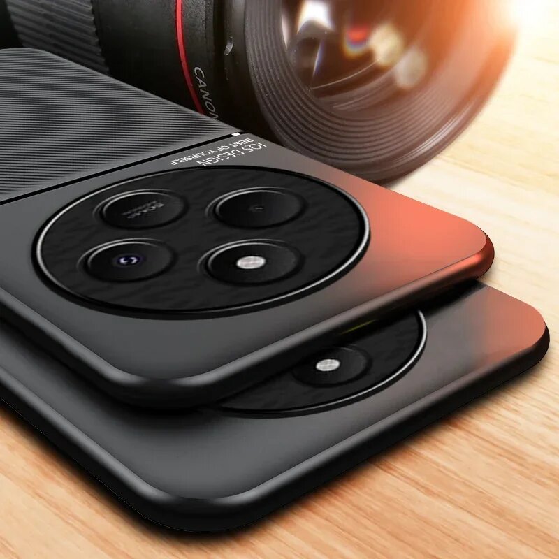 Чехол для Redmi 14C, Магнитный чехол, мягкая рамка, чехол для Xiaomi Redmi 14C Redmi14C 4G, чехлы для телефонов, black, For Redmi 14C — фото 1
