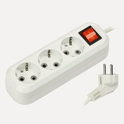 Изображение товара Удлинитель электрический Smartbuy SBE-16-3-03-ZS 3 розетки 3х1 с заземлением, 3 м
