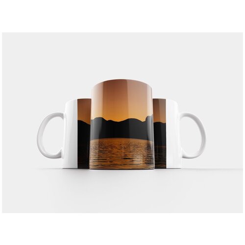 фото Кружка "спящая женщина, заход солнца, природа" 320 мл lotsprints