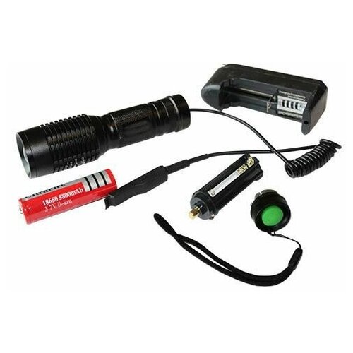 Подствольный фонарь аккумуляторный, тактический фонарь подствольный аккумуляторный тактический с выносной кнопкой