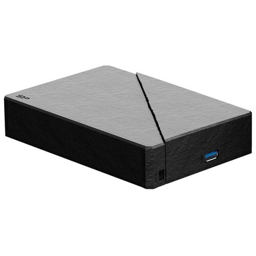Внешний жесткий диск 6TB Silicon Power Stream S07, 3.5, USB 3.2, адаптер питания, Черный