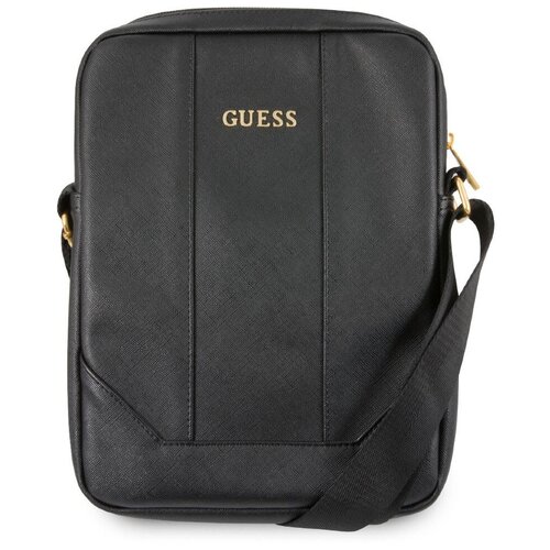 фото Сумка через плечо guess для планшетов 10" saffiano look чёрная