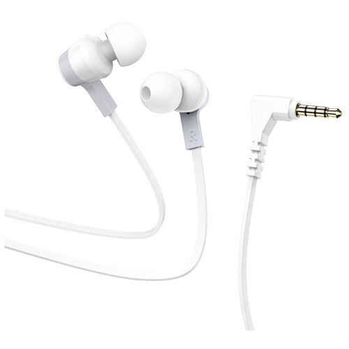 Наушники проводные с микрофоном HOCO M86 Oceanic Jack 35 мм белый 37100₽