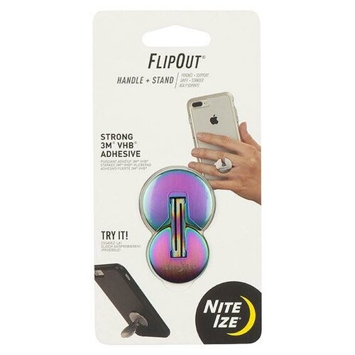 Держатель Nite Ize универсальный Nite Ize FlipOut Handle+Stand Радужный